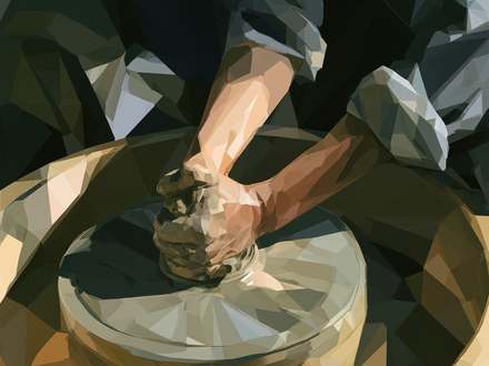 As the clay in the potter's hand
